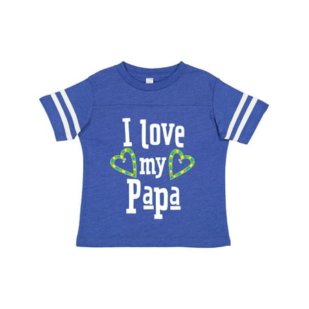 Inktastic I Love My Papa- Hearts Gift Toddler Boy or Toddler Girl T-Shirt