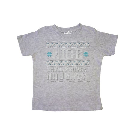 Inktastic Ugly Sweater Nice until Proven Naughty Gift Toddler Boy or Toddler Girl T-Shirt
Inktastic Ugly Sweater Nice until Proven Naughty Gift Toddler Boy or Toddler Girl T-Shirt