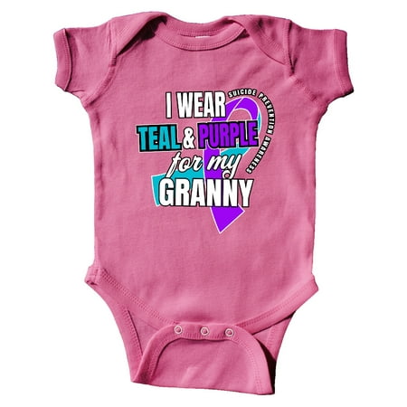 Inktastic Suicide Prevention I Wear Teal and Purple for My Granny Gift Baby Boy or Baby Girl Bodysuit
Inktastic Suicide Prevention I Wear Teal and Purple for My Granny Gift Baby Boy or Baby Girl Bodysuit