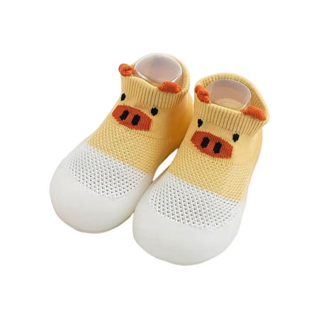 Colisha Infant First Walking Shoe Barefoot Flats Rubber Sole Floor Sock Shoes House Breathable Socks Sneakers Prewalker White+Yellow 10C-11C
Colisha Infant First Walking Shoe Barefoot Flats Rubber Sole Floor Sock Shoes House Breathable Socks Sneakers Prewalker White+Yellow 10C-11C