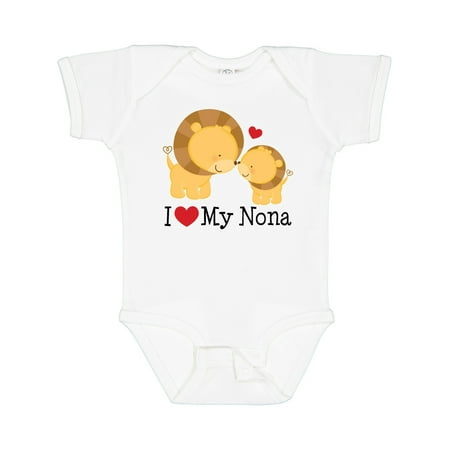 Inktastic I Love My Nona Gift Baby Boy or Baby Girl Bodysuit