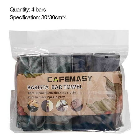 Coffee Machine Cleaning Cloths Bar Towels High Fiber Absorbent Coffee Appliances