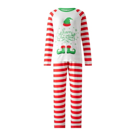 Gureui Matching Family Christmas Holiday Pajamas Set Long Sleeves Crew Neck Tops Matching with Striped Pants Sleepwear Outfit for Couples Children Baby Dog Nightwear
Gureui Matching Family Christmas Holiday Pajamas Set Long Sleeves Crew Neck Tops Matching with Striped Pants Sleepwear Outfit for Couples Children Baby Dog Nightwear