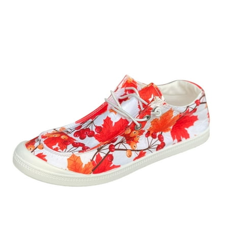 Casual Shoes for Women Women Shoes Pumpkin Maple Leaf Print Casual Shoes Fashion Soft Sole Non Slip Lazy Casual Shoes Women Casual Shoes Canvas Red 38
Casual Shoes for Women Women Shoes Pumpkin Maple Leaf Print Casual Shoes Fashion Soft Sole Non Slip Lazy Casual Shoes Women Casual Shoes Canvas Red 38