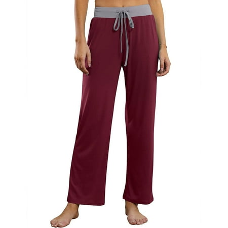 Womens Solid Color Yoga Pants Cotton Pajama Trousers Sleepwear Warm Pjs Bottoms Drawstring Lounge Pants with Pockets
Womens Solid Color Yoga Pants Cotton Pajama Trousers Sleepwear Warm Pjs Bottoms Drawstring Lounge Pants with Pockets
