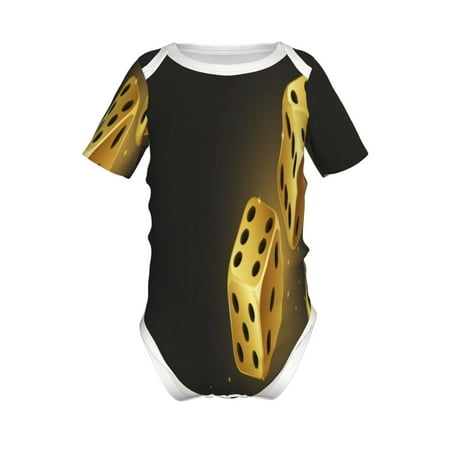 Adobk Golden Dice Print Baby Climbing Clothes Jumpsuit Rompers Classic Rompers Child Short sleeve Bodysuits-9M
Adobk Golden Dice Print Baby Climbing Clothes Jumpsuit Rompers Classic Rompers Child Short sleeve Bodysuits-9M