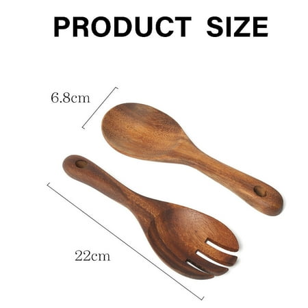 Wooden Utensils Set - 2pcs Large Natural Wooden Cooking Spoons and Fork Kitchen Dining & Bar
Wooden Utensils Set - 2pcs Large Natural Wooden Cooking Spoons and Fork Kitchen Dining & Bar