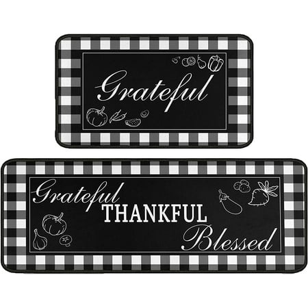 Sunopas Buffalo Plaid Kitchen Rug 2 Pieces Set Washable Non-Slip Kitchen Sink Decor Carpet Home Black and White Cushioned Kitchen Floor Standing Mats17 x47+17 x30
Sunopas Buffalo Plaid Kitchen Rug 2 Pieces Set Washable Non-Slip Kitchen Sink Decor Carpet Home Black and White Cushioned Kitchen Floor Standing Mats17 x47+17 x30