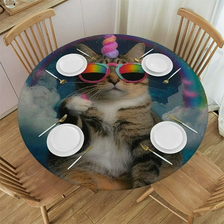 Palnkart Unicorn Hat Sunglasses Round Table Cover Stain Resistant Washable Indoor Outdoor Tablecloth Kitchen Dining Wedding Parties 100% Polyester Fiber Mother s Day 38-42
Palnkart Unicorn Hat Sunglasses Round Table Cover Stain Resistant Washable Indoor Outdoor Tablecloth Kitchen Dining Wedding Parties 100% Polyester Fiber Mother s Day 38-42