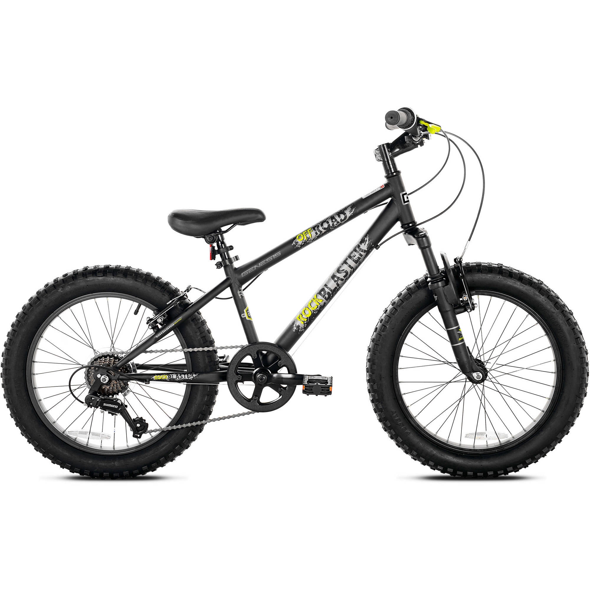 20" Mongoose BMaX AllTerrain Fat Tire Mountain Bike, Black/Gray