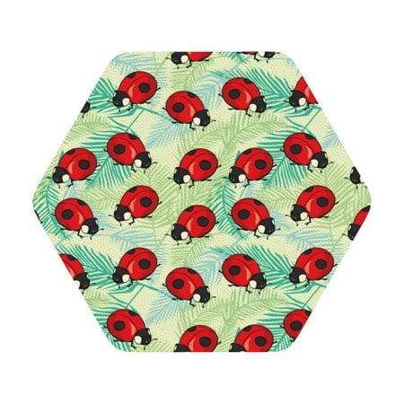 Pofeuu Red Ladybugs And Leaf Print Leather Coasters Set of 6 Round Cups Mugs Mat Pad for Home Kitchen Heat Resistant Drink Coasters Hexagon
Pofeuu Red Ladybugs And Leaf Print Leather Coasters Set of 6 Round Cups Mugs Mat Pad for Home Kitchen Heat Resistant Drink Coasters Hexagon