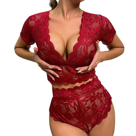 QYZEU Juguetes Sexuales Para Pareja Sheer Floral Lace Pajamas Lingerie Set High Waist Sleepwear Bra And Panty 2 Piece Nightwear
QYZEU Juguetes Sexuales Para Pareja Sheer Floral Lace Pajamas Lingerie Set High Waist Sleepwear Bra And Panty 2 Piece Nightwear
