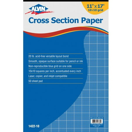 alvin and co cross section paper grid pad walmart com engineering graph paper walmart