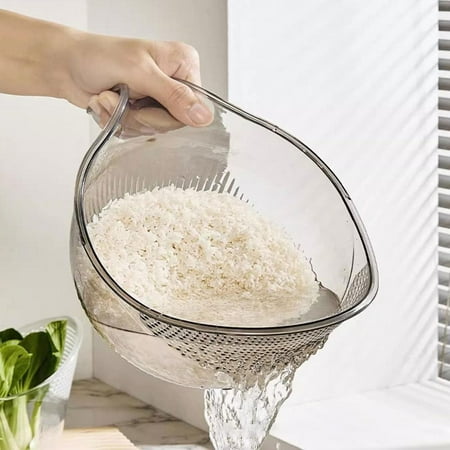 Rice Washing Bowl Plastic Colander Sieve Vegetable Drainer Basket Kitchen Tools Food Beans Sieve Fruit Drainer (grey)
Rice Washing Bowl Plastic Colander Sieve Vegetable Drainer Basket Kitchen Tools Food Beans Sieve Fruit Drainer (grey)