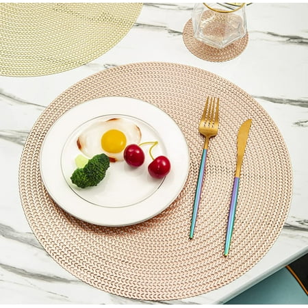 LINLIN 4 Pack Placemats Round Placemat PVC Placemats Round Placemats Waterproof Oilproof Table Placemats
LINLIN 4 Pack Placemats Round Placemat PVC Placemats Round Placemats Waterproof Oilproof Table Placemats
