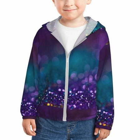 Vsdgher Purple and Green Glitter Kids Sun Protection Hoodie with Zip Rash Guard Tops Children s Long Sleeve Sun Protection Clothing - 5 Years
Vsdgher Purple and Green Glitter Kids Sun Protection Hoodie with Zip Rash Guard Tops Children s Long Sleeve Sun Protection Clothing - 5 Years
