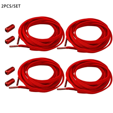 4pcs For Trainers Portable Without Ties With Buckles Sneakers Elastic Shoelaces