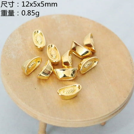 OUNONA 20pcs Miniature Gold Ingot Models Doll House Gold Ingot Ornament Doll House Supplies
OUNONA 20pcs Miniature Gold Ingot Models Doll House Gold Ingot Ornament Doll House Supplies