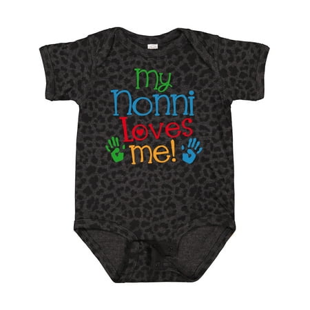 Inktastic My Nonni Loves Me Gift Baby Boy or Baby Girl Bodysuit