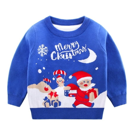 Chenyuanyuan Baby Knit Sweaters Toddler Christmas Boys Girls Winter Long Sleeve Cartoon Knit Sweater Warm Sweater For Children Clothes Size 4-5 Years
Chenyuanyuan Baby Knit Sweaters Toddler Christmas Boys Girls Winter Long Sleeve Cartoon Knit Sweater Warm Sweater For Children Clothes Size 4-5 Years