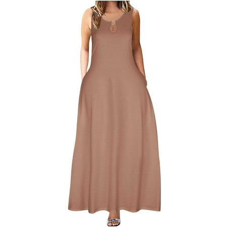 NARABB Women s Summer Short Sleeve Solid Camisole Suspenders Round NeckPullover Dress
NARABB Women s Summer Short Sleeve Solid Camisole Suspenders Round NeckPullover Dress