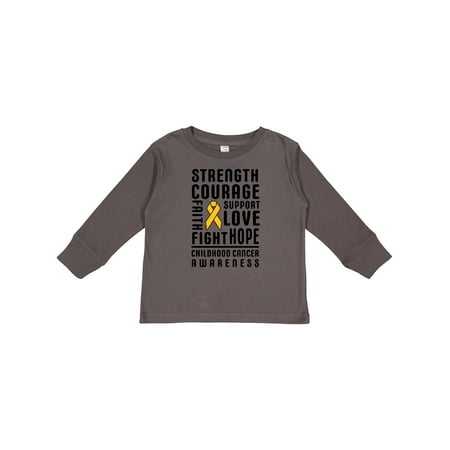 Inktastic Childhood Cancer Awareness Strength Hope Support Love Fight Boys or Girls Long Sleeve Toddler T-Shirt
Inktastic Childhood Cancer Awareness Strength Hope Support Love Fight Boys or Girls Long Sleeve Toddler T-Shirt