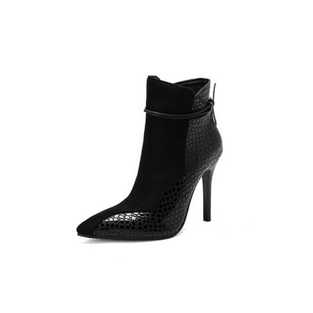 SIMANLAN Womens Fashion Stiletto Boots Leopard Print Ankle Boot Office Comfort Side Zip Black 7.5
SIMANLAN Womens Fashion Stiletto Boots Leopard Print Ankle Boot Office Comfort Side Zip Black 7.5