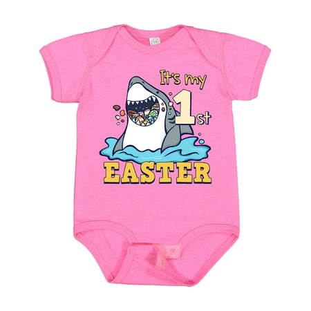 Inktastic It s My 1st Easter Shark Eating Candy Gift Baby Boy or Baby Girl Bodysuit
Inktastic It s My 1st Easter Shark Eating Candy Gift Baby Boy or Baby Girl Bodysuit