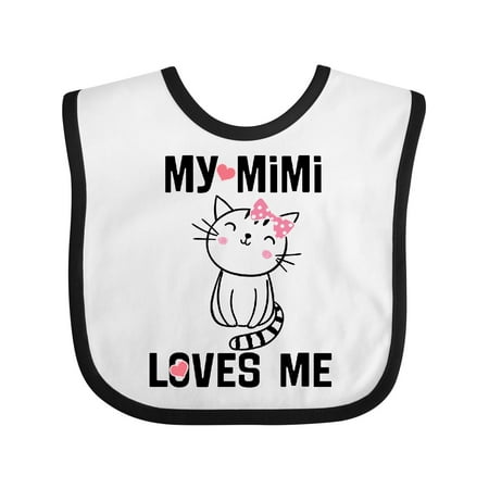 Inktastic Mimi Loves Me Grandchild Girls Gift Baby Girl Bib