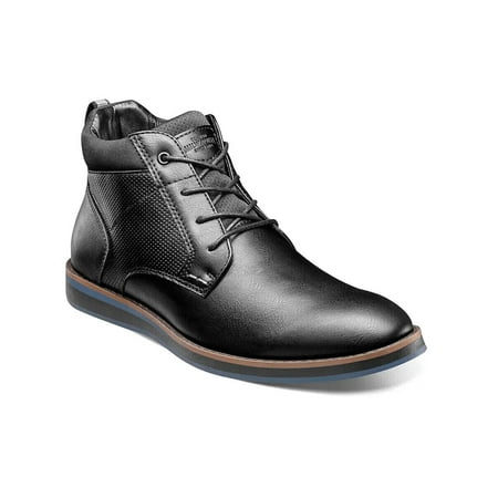 Men s Nunn Bush Circuit Plain Toe Chukka Work Boot Black 85009-001