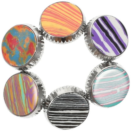 FRCOLOR Set of 6 Trumpet Finger Buttons Colorful Stone Repair Parts Caps Accessories Musical Instruments Collections
FRCOLOR Set of 6 Trumpet Finger Buttons Colorful Stone Repair Parts Caps Accessories Musical Instruments Collections