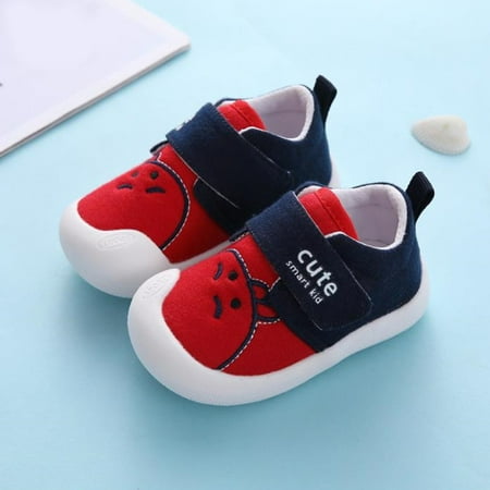 Toyella Baby Soft-soled Non-slip Cotton Toddler Shoes Red 14