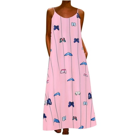 Floleo Women s Dress Clearance Summer s Summer Fashion O-neck Sleeveless Loose Printed Casual Sling Long
Floleo Women s Dress Clearance Summer s Summer Fashion O-neck Sleeveless Loose Printed Casual Sling Long