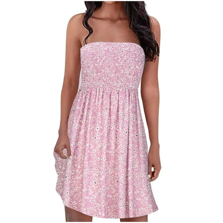 asdoklhq Maternity Dress Women s Bohemian Style Strapless Elastic Band Dress Dresses Sleeveless Floral Print Dress
asdoklhq Maternity Dress Women s Bohemian Style Strapless Elastic Band Dress Dresses Sleeveless Floral Print Dress