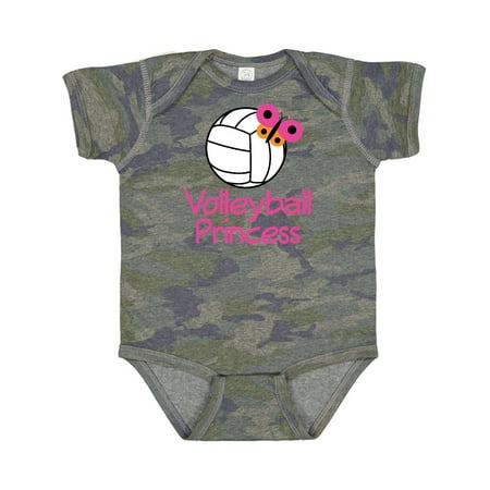 Inktastic Volleyball Butterfly Princess Gift Baby Girl Bodysuit