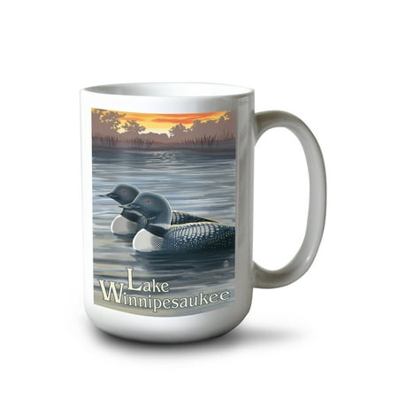 15 fl oz Ceramic Mug Lake Winnipesaukee New Hampshire Loons Dishwasher & Microwave Safe
15 fl oz Ceramic Mug Lake Winnipesaukee New Hampshire Loons Dishwasher & Microwave Safe