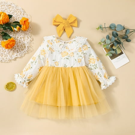 Hunpta Toddler Kids Girls Infant Long Sleeve Floral Prints Bowknot Mesh Tulle Princess Dress
Hunpta Toddler Kids Girls Infant Long Sleeve Floral Prints Bowknot Mesh Tulle Princess Dress