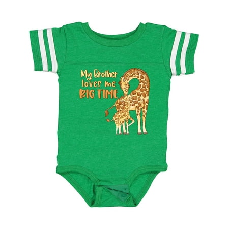 Inktastic My Brother Loves Me Big Time Cute Giraffe Family Gift Baby Boy or Baby Girl Bodysuit
Inktastic My Brother Loves Me Big Time Cute Giraffe Family Gift Baby Boy or Baby Girl Bodysuit