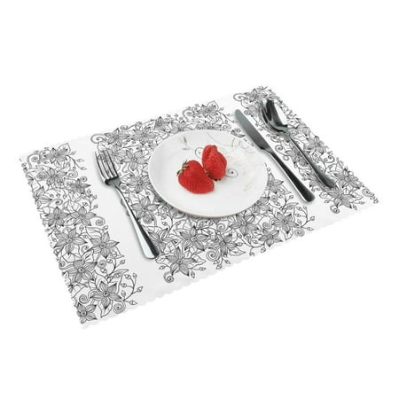 Home Flower Background Placemats Set Of 4 Washable Wipeable Place Mats Place Mats For Festival Parties Family Dinner (12 X 18inch)
Home Flower Background Placemats Set Of 4 Washable Wipeable Place Mats Place Mats For Festival Parties Family Dinner (12 X 18inch)