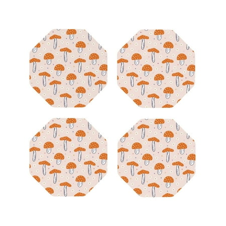 Matuu Mushrooms for Cup Coasters Set of 4 Leather Coasters Desk Coasters for Office Measures 4” x 4”-Octagon
Matuu Mushrooms for Cup Coasters Set of 4 Leather Coasters Desk Coasters for Office Measures 4” x 4”-Octagon