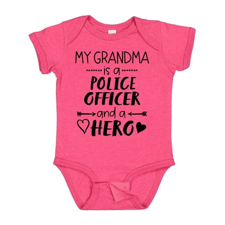 Inktastic My Grandma is a Police Officer and a Hero Gift Baby Boy or Baby Girl Bodysuit 
Inktastic My Grandma is a Police Officer and a Hero Gift Baby Boy or Baby Girl Bodysuit