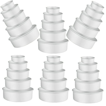 EasySweetz Round Cake Pan - 5 Pcs Set - Anodized Aluminum Cake Pan Set 3” Deep (4” 6” 8” 10” 12” x 3”)
EasySweetz Round Cake Pan - 5 Pcs Set - Anodized Aluminum Cake Pan Set 3” Deep (4” 6” 8” 10” 12” x 3”)