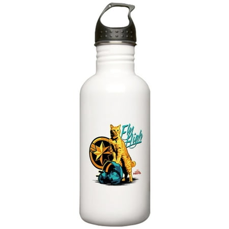 CafePress - Goose The Cat Captai Stainless Water Bottle 1 - Stainless Steel Water Bottle, Sports Bottle, 1.0L