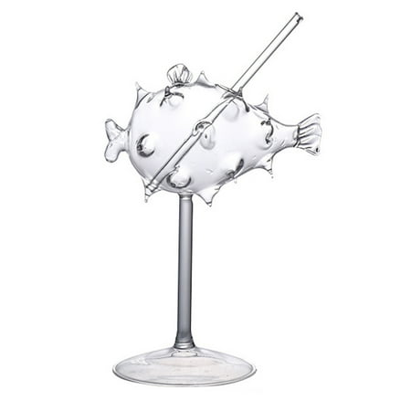 NUOLUX 1Pc Globefish Shape Cocktail Glass Creative Glass Wine Cup Goblet (Transparent)
NUOLUX 1Pc Globefish Shape Cocktail Glass Creative Glass Wine Cup Goblet (Transparent)