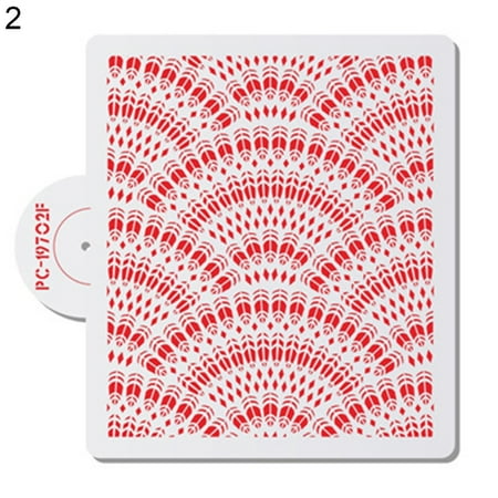 UDIYO Cake Stencil Cake Stencil Flower Pattern Decorative PET Cupcake Spraying Border Embosser for Bakery
UDIYO Cake Stencil Cake Stencil Flower Pattern Decorative PET Cupcake Spraying Border Embosser for Bakery
