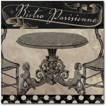 Trademark Fine Art "Bistro Parisienne I" Canvas Art by Color Bakery