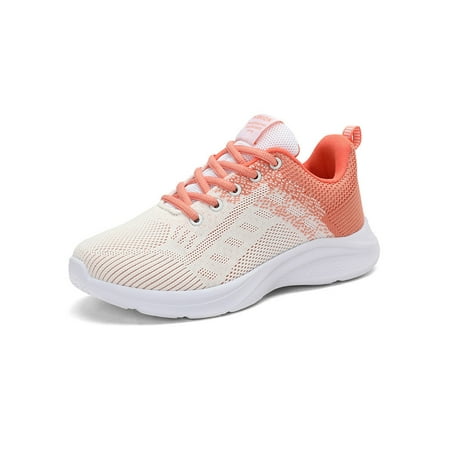 Ymiytan Ladies Running Shoe Breathable Sneakers Sport Athletic Shoes Outdoor Mesh Lightweight Comfort Trainers White Orange 5
Ymiytan Ladies Running Shoe Breathable Sneakers Sport Athletic Shoes Outdoor Mesh Lightweight Comfort Trainers White Orange 5