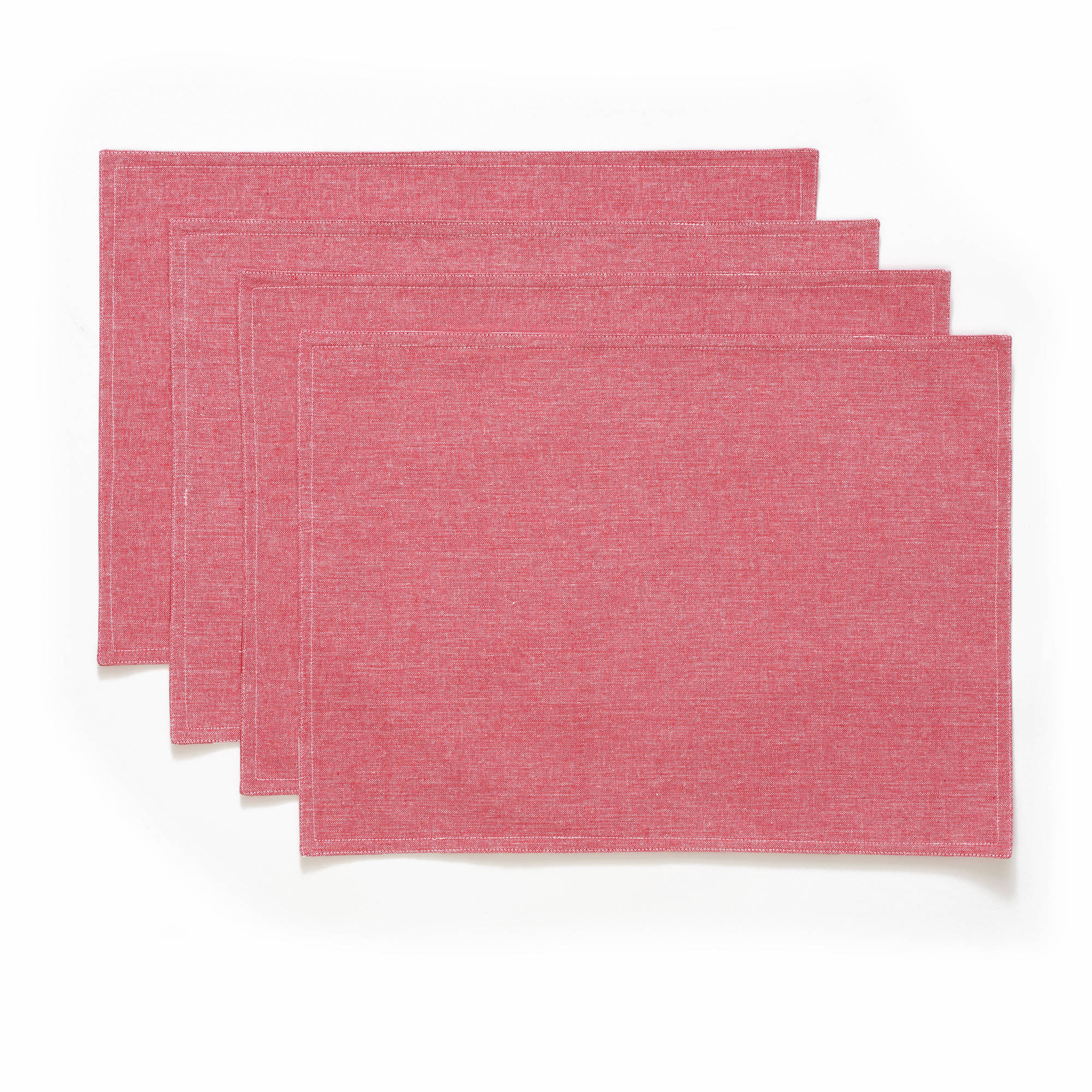The Pioneer Woman Bandana Reversible Placemat, 4pk, Red