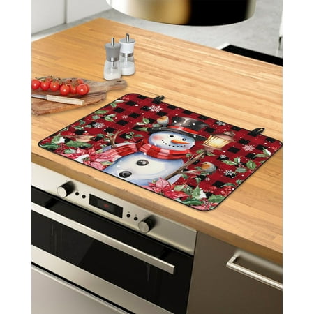Christmas Stove Top Covers for Electric Stove Heat Insulation Fireproof Glass Cooktop Cover Counter Top Glass Stove Cover 31 x24 Xmas Poinsettia Winter Snowflake Snowman Red Black Plaid
Christmas Stove Top Covers for Electric Stove Heat Insulation Fireproof Glass Cooktop Cover Counter Top Glass Stove Cover 31 x24 Xmas Poinsettia Winter Snowflake Snowman Red Black Plaid