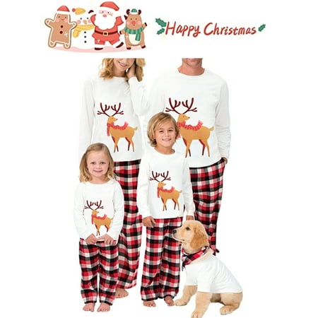 Sunisery Christmas Family Pajamas Holiday Christma Pajama Family Matching Pjs Set Cute Sleepwear Elk Xmas Jammies for Couples Kids
Sunisery Christmas Family Pajamas Holiday Christma Pajama Family Matching Pjs Set Cute Sleepwear Elk Xmas Jammies for Couples Kids